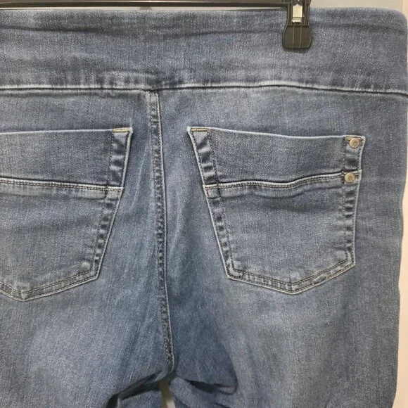 Rock & Republic Pull-On Cropped Jeans | Size 16 | Stretch Denim Blue Jeggings - Picture 12 of 15